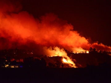 Imagen del incendio de California, en Estados Unidos