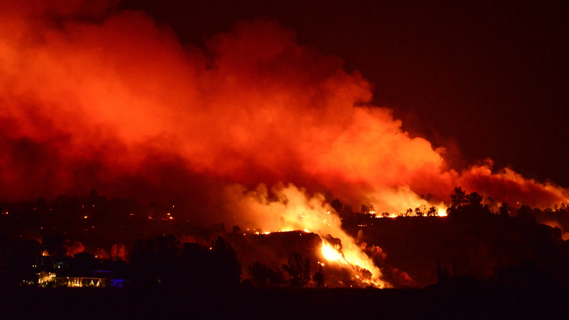 Imagen del incendio de California, en Estados Unidos Imagen del incendio de California, en Estados Unidos