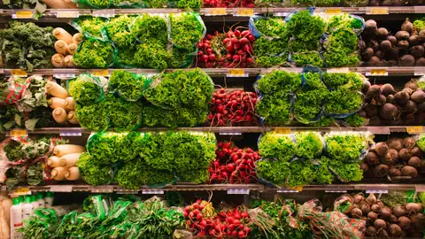 Imagen de archivo de un supermercado. Imagen de archivo de un supermercado.