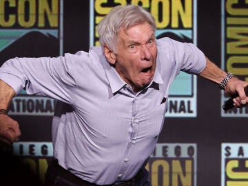 Harrison Ford en la presentación de Capitán América 4 en la Comic-Con