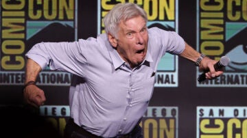 Harrison Ford en la presentación de Capitán América 4 en la Comic-Con