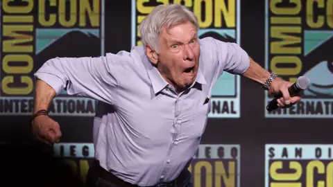 Harrison Ford en la presentación de Capitán América 4 en la Comic-Con Harrison Ford en la presentación de Capitán América 4 en la Comic-Con