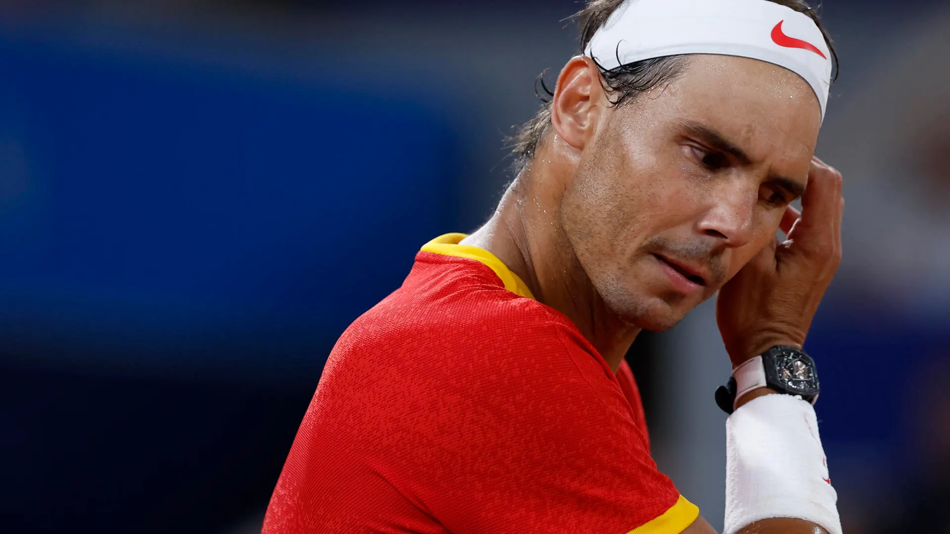 Rafa Nadal en su debut de dobles en los Juegos Olímpicos de París 2024 Rafa Nadal en su debut de dobles en los Juegos Olímpicos de París 2024