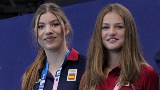 La infanta Sof&iacute;a y la princesa Leonor, en los Juegos Ol&iacute;mpicos de Par&iacute;s