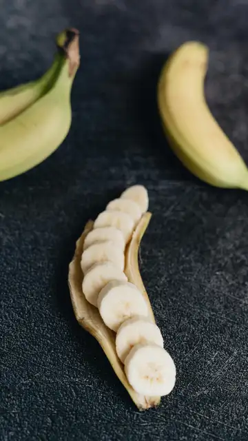 Unas rodajas de plátano Unas rodajas de plátano