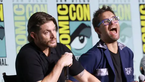 Jensen Ackles y Antony Starr en la Comic-Con Jensen Ackles y Antony Starr en la Comic-Con