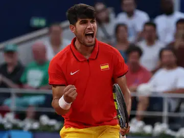 Carlos Alcaraz en la segunda ronda del cuadro individual de los Juegos Olímpicos de París 2024 Carlos Alcaraz en la segunda ronda del cuadro individual de los Juegos Olímpicos de París 2024