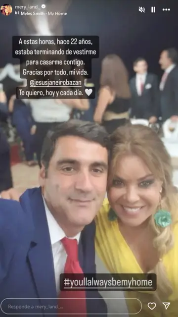 La felicitación de María José Campanario a Jesulín de Ubrique en su aniversario de boda La felicitación de María José Campanario a Jesulín de Ubrique en su aniversario de boda