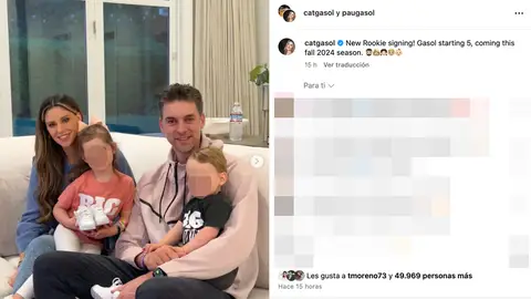 Pau Gasol y Cat McDonnell están esperando su tercer hijo Pau Gasol y Cat McDonnell están esperando su tercer hijo