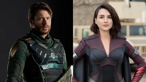 Jensen Ackles y Aya Cash en The Boys Jensen Ackles y Aya Cash en The Boys