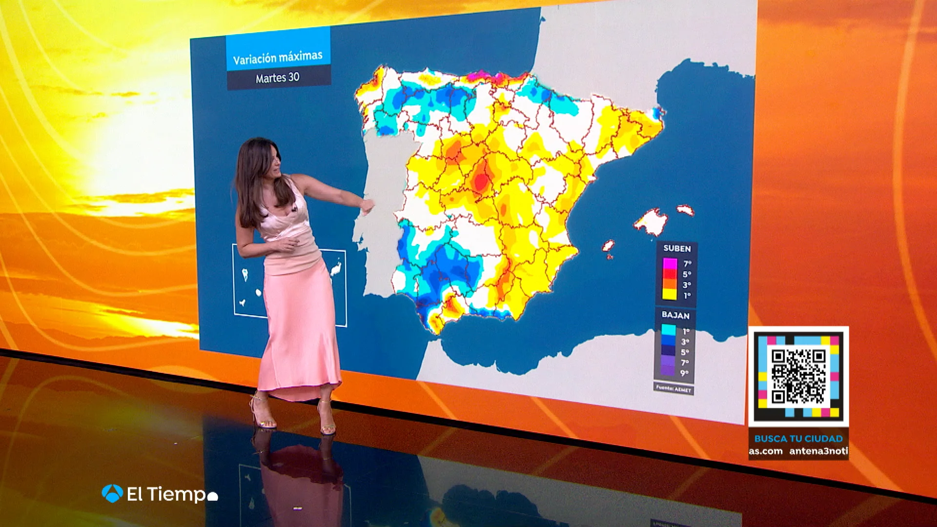 La previsi&oacute;n de hoy 30 de julio del tiempo 