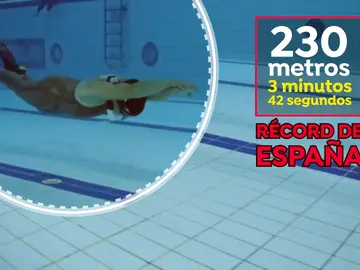 Isabel Sánchez-Arán, nuevo récord nacional de apnea dinámica Isabel Sánchez-Arán, nuevo récord nacional de apnea dinámica