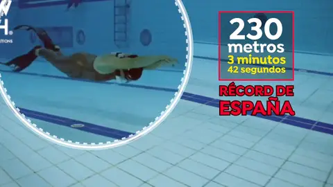 Isabel Sánchez-Arán, nuevo récord nacional de apnea dinámica Isabel Sánchez-Arán, nuevo récord nacional de apnea dinámica