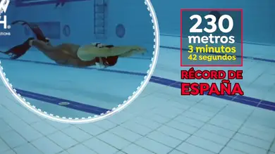 El increíble récord de Isabel Sánchez-Arán en apnea dinámica: ¡230 metros en 3:42! El increíble récord de Isabel Sánchez-Arán en apnea dinámica: ¡230 metros en 3:42!