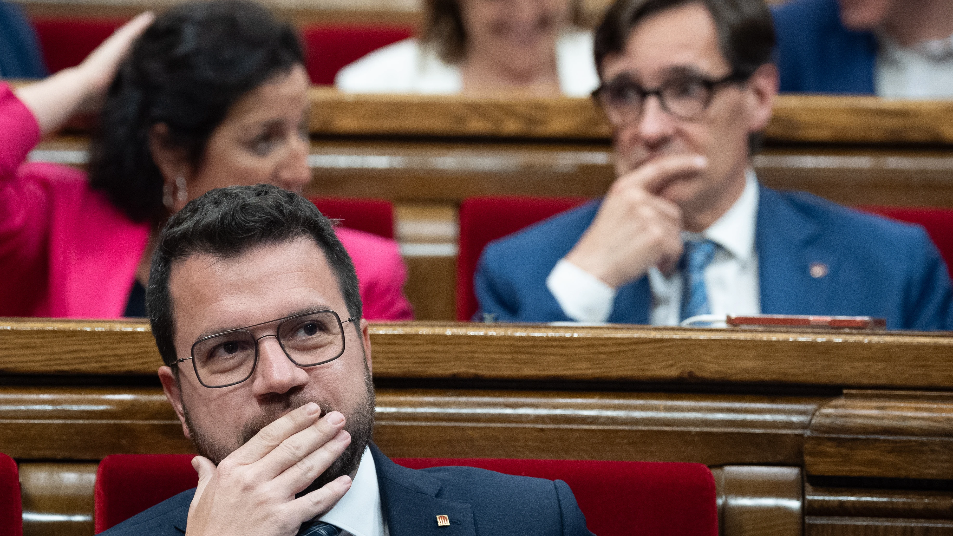 Pere Aragon&egrave;s (ERC) y Salvador Illa (PSC)