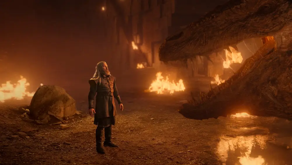 Hugh el Martillo y Vermithor en La Casa del Dragón Hugh el Martillo y Vermithor en La Casa del Dragón