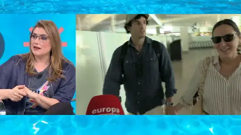 Tamara Falcó e Íñigo Onivera en el aeropuerto de Barcelona Tamara Falcó e Íñigo Onivera en el aeropuerto de Barcelona