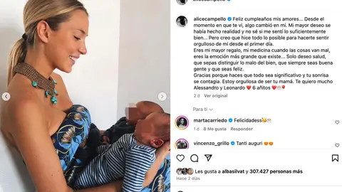 El cumpleaños de los mellizos de Alice Campello y Álvaro Morata El cumpleaños de los mellizos de Alice Campello y Álvaro Morata