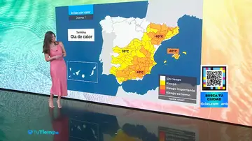 Mapa de avisos por calor con Mercedes Martín Mapa de avisos por calor con Mercedes Martín