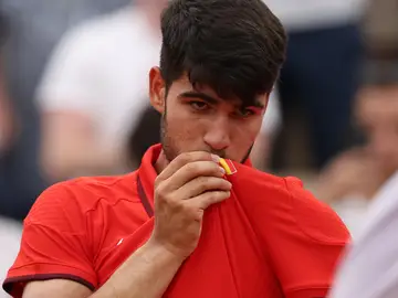 Alcaraz los cuartos del individual de tenis d elos Juegos Olímpicos d eParís 2024 Alcaraz los cuartos del individual de tenis d elos Juegos Olímpicos d eParís 2024