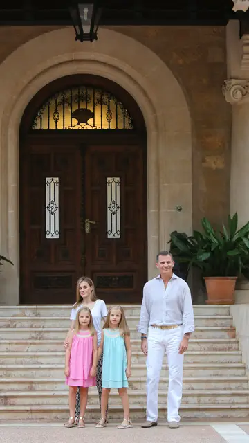 Familia real española en Marivent el verano de 2014 Familia real española en Marivent el verano de 2014