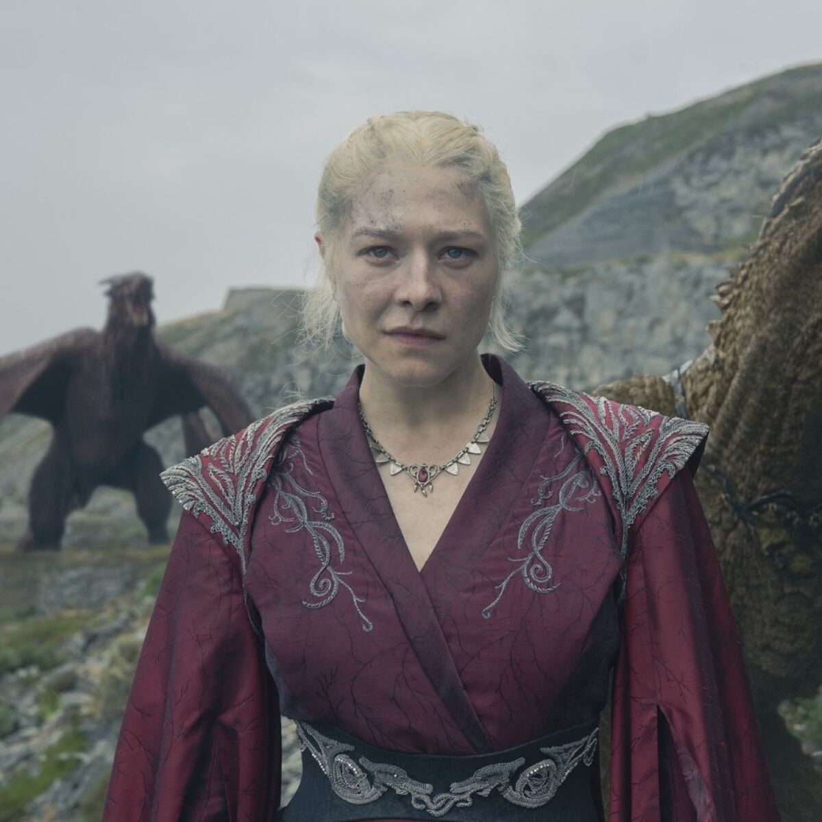 Rhaenyra Targaryen ejderhasıyla birlikte