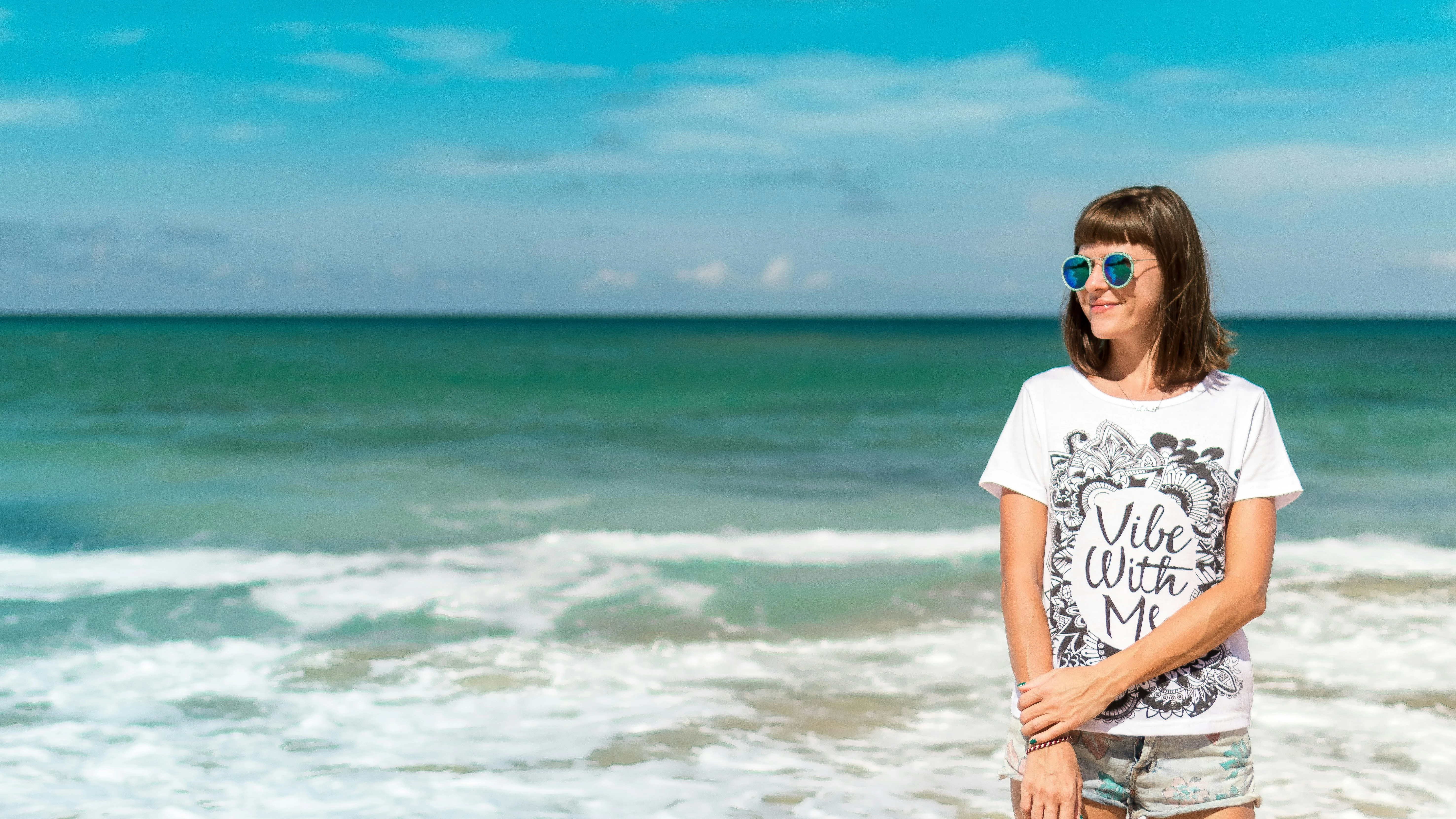 Mujer en la playa