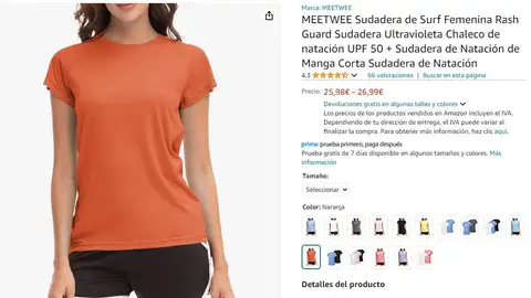 Camiseta para mujer con UPF Camiseta para mujer con UPF