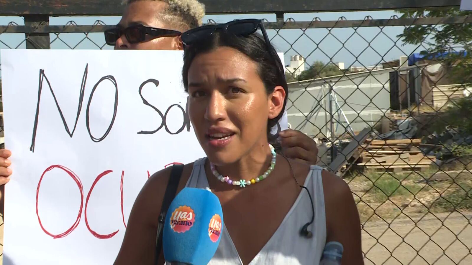 Ana María, una de las desalojadas de un terreno en Ibiza: 
