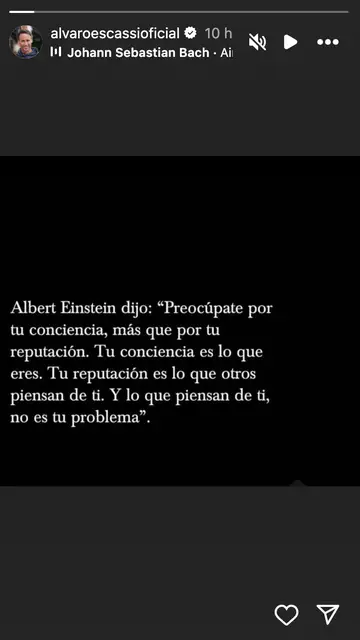 La misteriosa reflexión de Álvaro Muñoz Escassi La misteriosa reflexión de Álvaro Muñoz Escassi