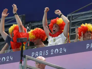 Españoles en la grada durante los Juegos Olímpicos de París Españoles en la grada durante los Juegos Olímpicos de París