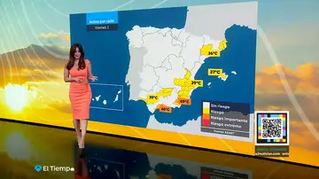 Mapa de avisos por calor Mapa de avisos por calor
