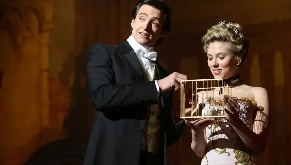 Hugh Jackman y Scarlett Johansson en El Truco Final Hugh Jackman y Scarlett Johansson en El Truco Final