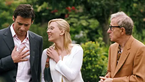 Hugh Jackman, Scarlett Johansson y Woody Allen en Scoop Hugh Jackman, Scarlett Johansson y Woody Allen en Scoop