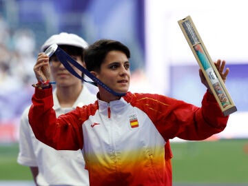 Mar&iacute;a P&eacute;rez, plata en 20 km marcha en Par&iacute;s 2024