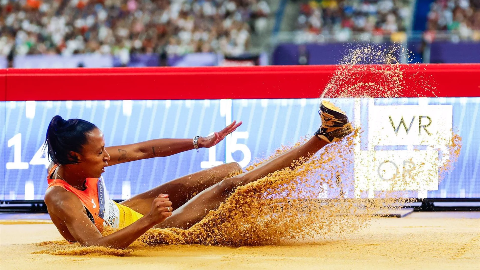Ana Peleteiro acaba sexta en el triple salto pasado por agua de Paris 2024 Ana Peleteiro acaba sexta en el triple salto pasado por agua de Paris 2024