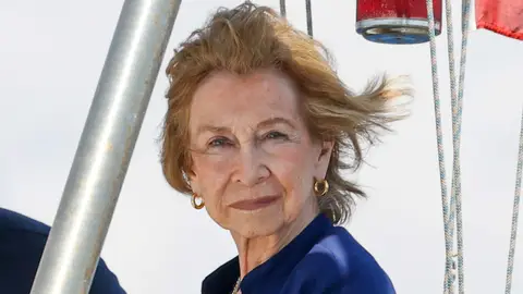 La reina Sofía en las regatas en Mallorca La reina Sofía en las regatas en Mallorca