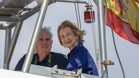 La reina Sofía disfrutando de la Copa del Rey Mapfre en Mallorca La reina Sofía disfrutando de la Copa del Rey Mapfre en Mallorca