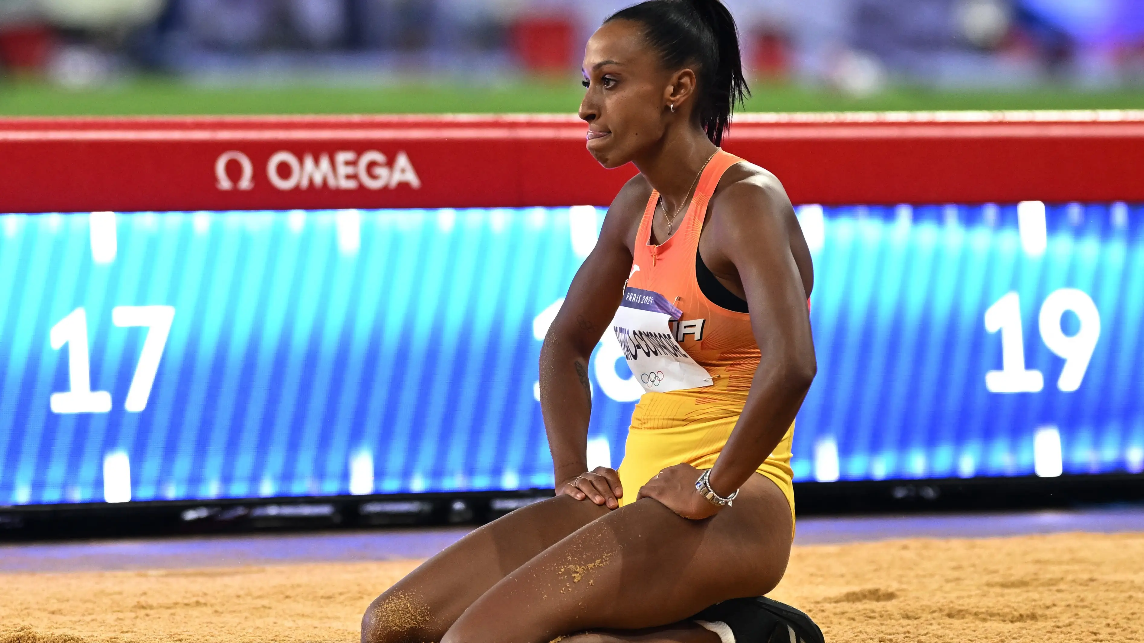 Ana Peleteiro, en la final del triple salto de París 2024 Ana Peleteiro, en la final del triple salto de París 2024