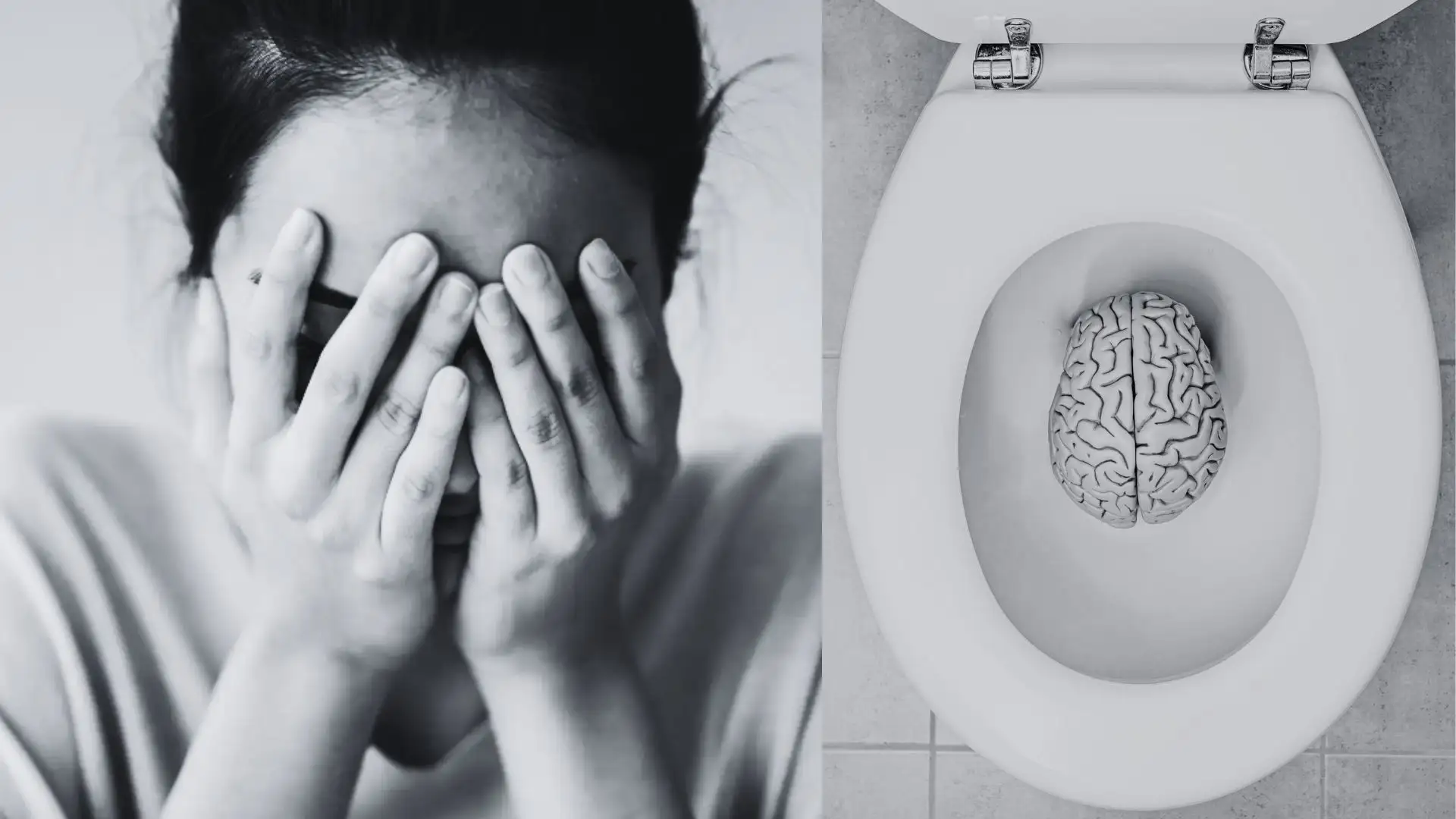 Imagen de una mujer y de un cerebro. Imagen de una mujer y de un cerebro.
