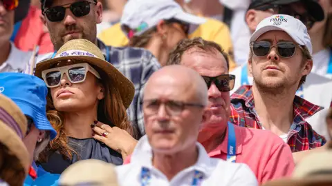 Ryan Gosling y Eva Mendes en los Juegos Olímpicos de París Ryan Gosling y Eva Mendes en los Juegos Olímpicos de París