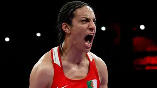 La boxeadora Imane Khelif en los Juegos de París La boxeadora Imane Khelif en los Juegos de París