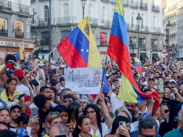 Concentración contra Nicolás Maduro en Madrid