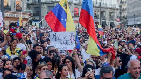 Concentración contra Nicolás Maduro en Madrid Concentración contra Nicolás Maduro en Madrid