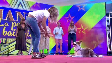 Hanna, la perrita bailarina, visita Y ahora Sonsoles: ¡Su actuación ha levantado a todo el plató!