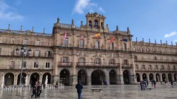 Imagen de archivo de la Plaza Mayor de Salamanca Imagen de archivo de la Plaza Mayor de Salamanca