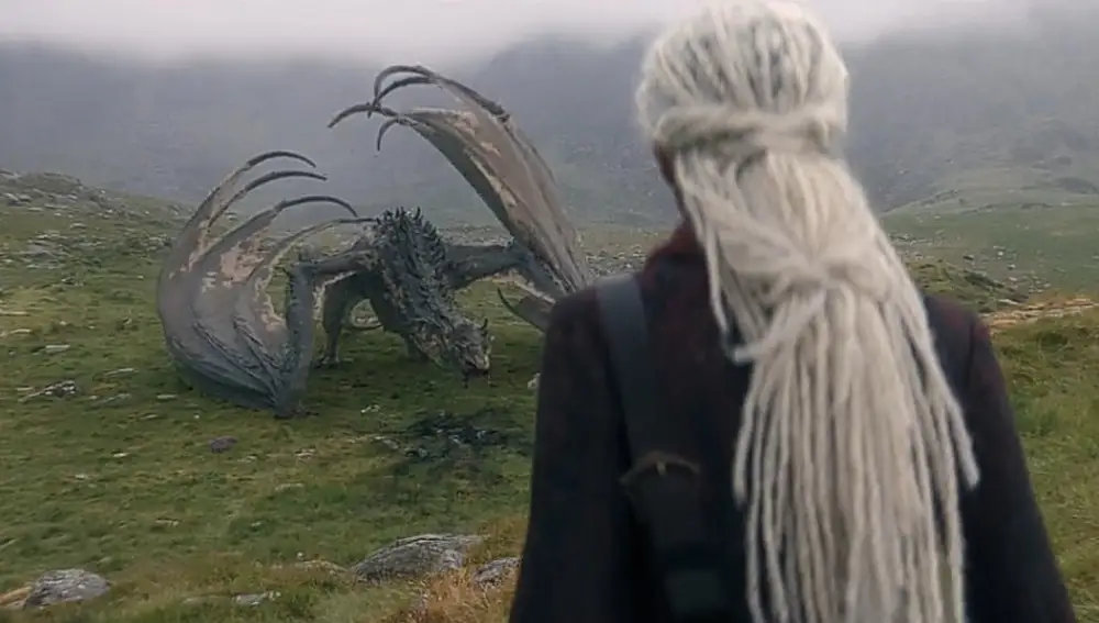 Rhaena con Sheepstealer en La Casa del Dragón Rhaena con Sheepstealer en La Casa del Dragón