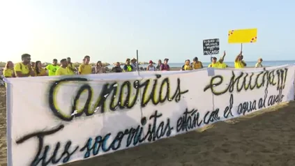 Concentración socorristas en Canarias Concentración socorristas en Canarias