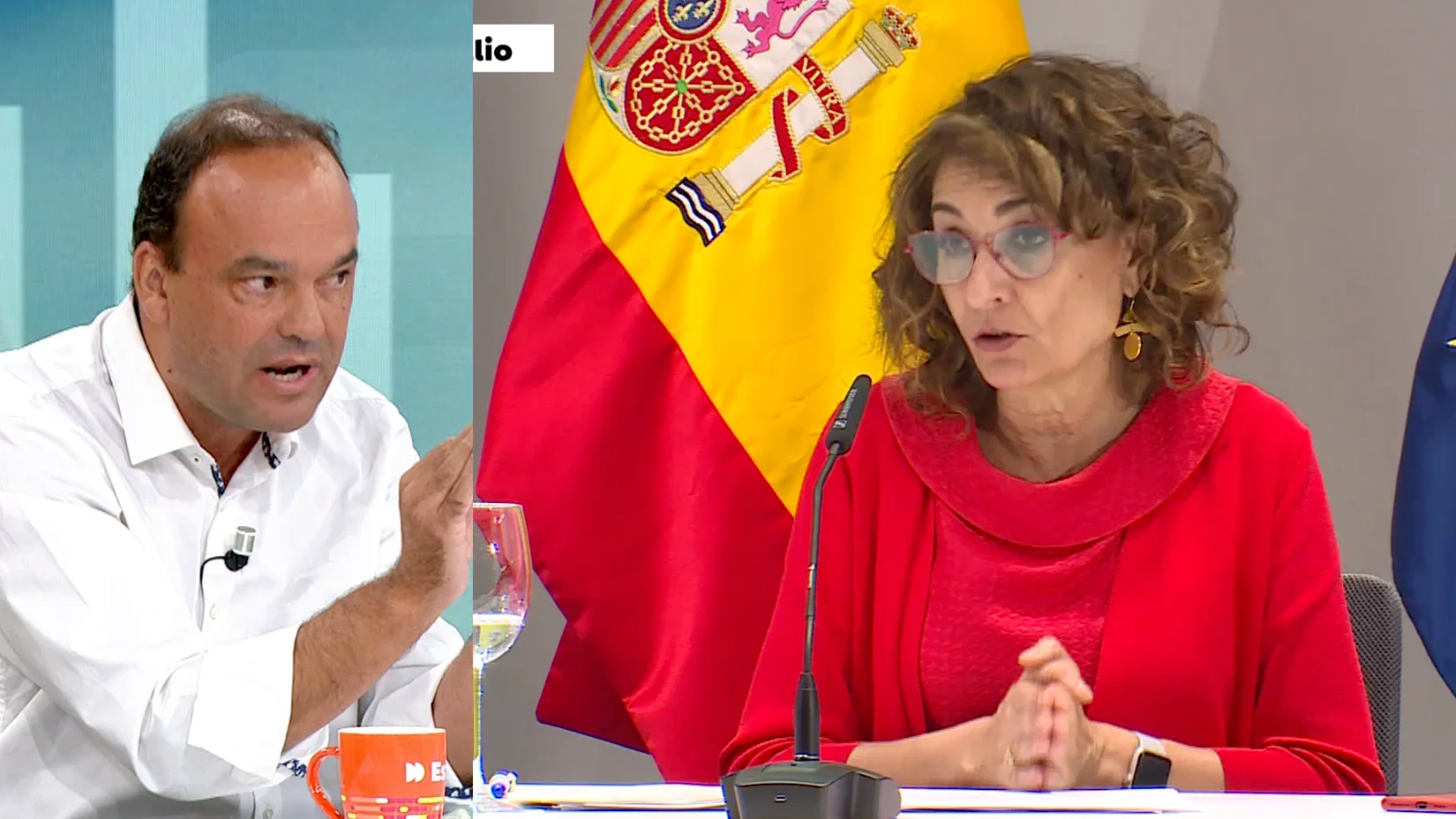 Economista en Espejo Público. Economista en Espejo Público.