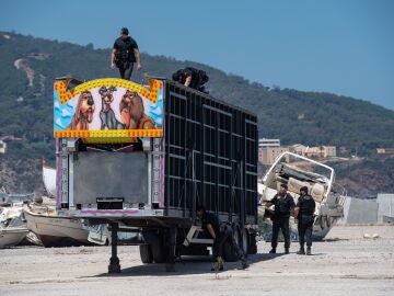 Registran un camión con atracciones de feria